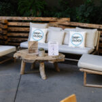 Corporate wellness IV therapy session at office