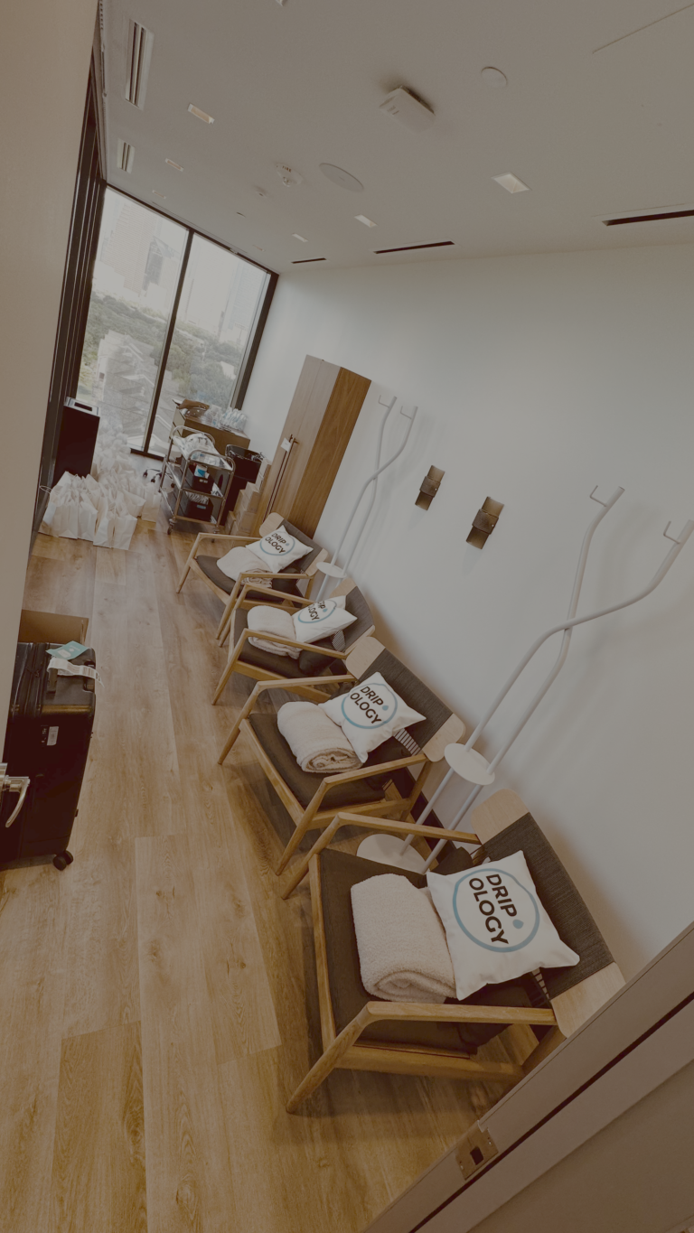 Dripology mobile wellness team at corporate event