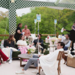 Mobile IV hydration setup at wedding venue