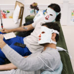 Guests enjoying IV therapy at a wedding celebration